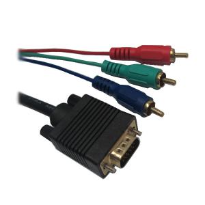 China gold plated VGA to 3RCA AV Audio Video M/M Cable, vga 3rca cable on sale