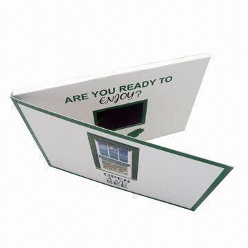 Cheap Multipage 5.0 Inch Video In Print Brochure With 1.5-3 Hours Lifespan for sale