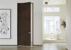 Best Laminate Coated Mdf Wooden Composite Front Doors Flush Interior PVC Swing Open Style wholesale