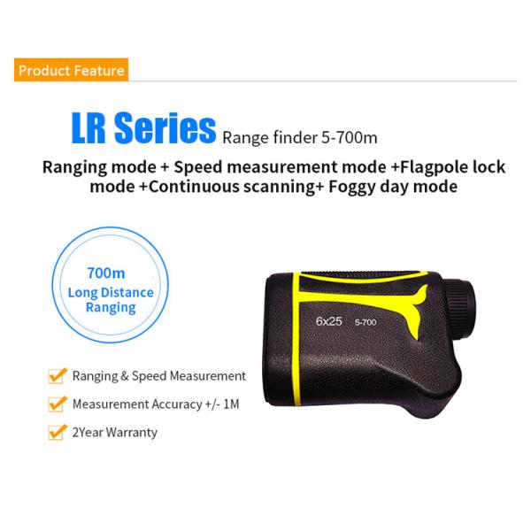 6X Rechargeable Laser Rangefinder 1000m With Pinsensor