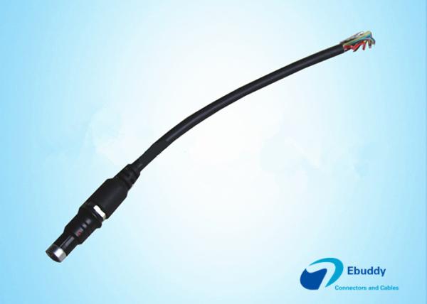 Cheap Custom Cable Assembly Military Cable With Fischer Connectors Black for sale