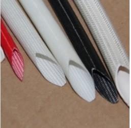 China Silicone Rubber Cable Sleeve Coated Fiberglass Insulating Tubefor Electrical on sale