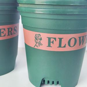 China Customized 12 Inch Plastic Plant Pots Round Plastic Garden Pots 10 Gallon on sale