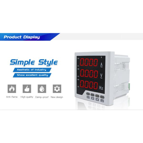 CN-UIF33 96*96 mm Single Phase A&V&Hz Multi Meter for electrical panels