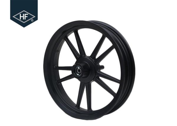 Cheap 14 Inch Motorcycle Wheel Parts Black Front Rear Scooter Aluminum Alloy Parts for sale
