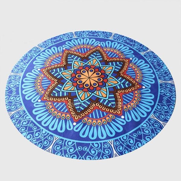 Cheap Customized Pattern Natural Rubber Mat / Mandala Printed Meditation Mat for sale