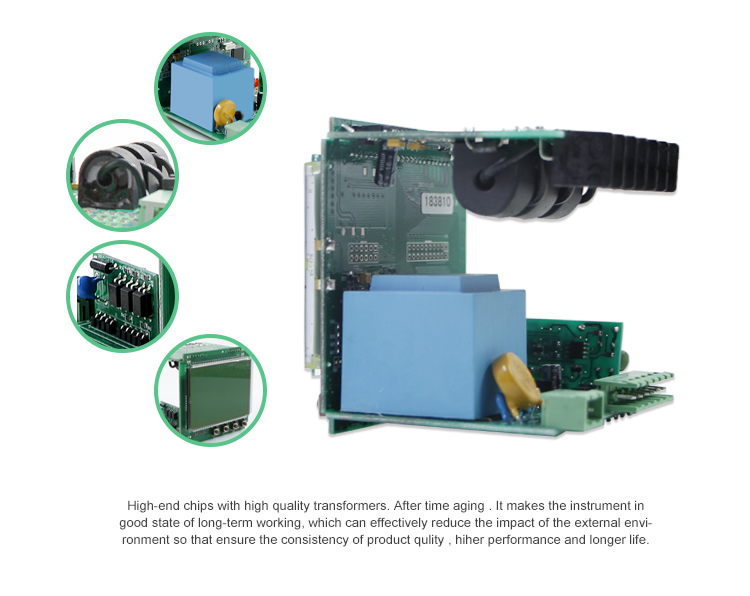 Display Simple Operation Intelligent Blue LCD Display 96*96mmThree Phase Multi-function Meter RH-3D3Y
