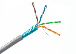 China Cat. 5e FTP Network Cable LSZH(Low smoke halogen free) cable 4 Pairs Screened copper Lan Cable on sale