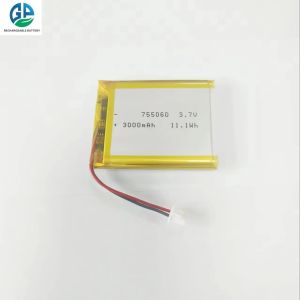 Best High Discharge Rate Battery 3.7V 3000mah 30C Max60C Rechargeable Lipo Battery 755060 3.7v 3000mah li-ion battery for Digital Products wholesale