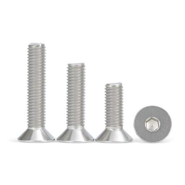 Din7991 Hexagon Socket Flat Head Screw SS304 Countersunk Head Hexagon Socket Screw A2a4 Hexagon Socket