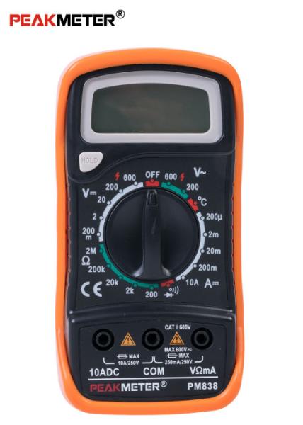 Cheap Manual Range Handheld Digital Multimeter Voltage DC Current  Resistance Temperature Detection for sale