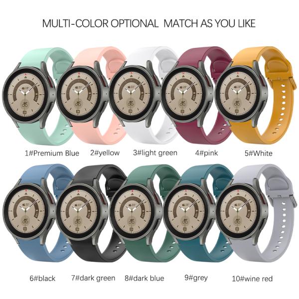 20mm Replacement Bracelets Watch Band for SamSung GaLaxy Watch 4 5 44mm 45mm 10 Colors