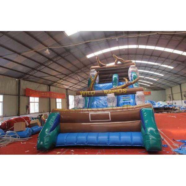 Wild Rapids Inflatable Dry Slide, Commercial Grade Giant Blow Up Slide