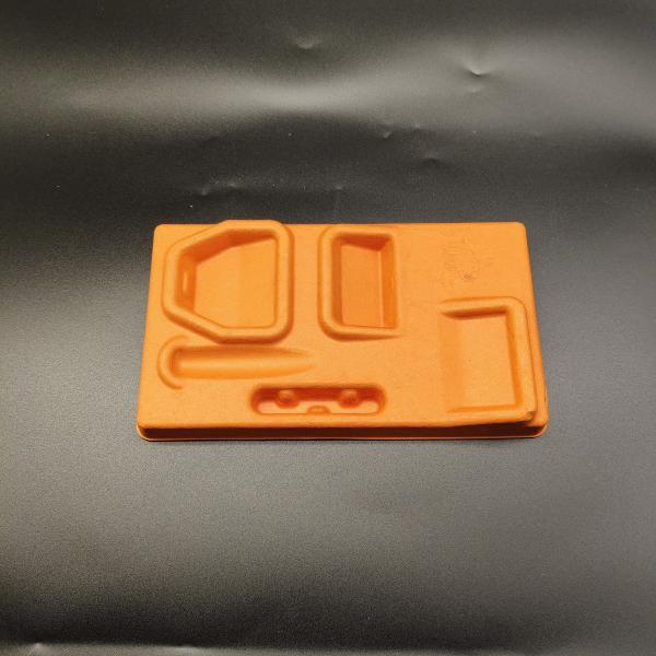 China Factory Direct Supply: Orange Pulp Molding Base for Razors - Embedded Type with Shockproof & Drop-proof Features. Eco-friendly, Degradable, and