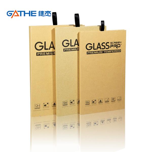 Cheap GATHE Protective Film Phone Case Boxes Mobile Cover Packaging Kraft Paper for sale