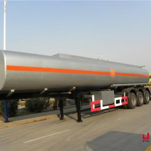 Heavy 3 Axles Crude Oil Tanker Trailers 60000L Oil Tanker Truck