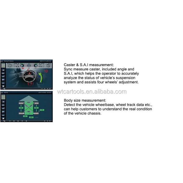 22inch Screen 80kg Tire Alignment Machine With 2pcs 5 Mega Pixels Camera