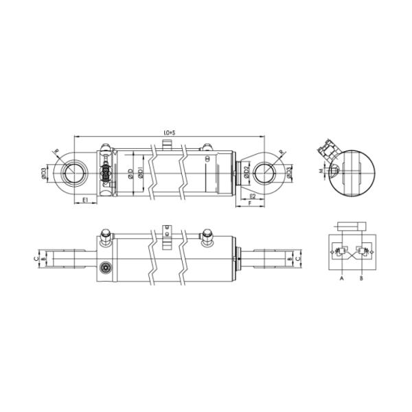 Lifeboat Davit Marine Hydraulic Cylinder