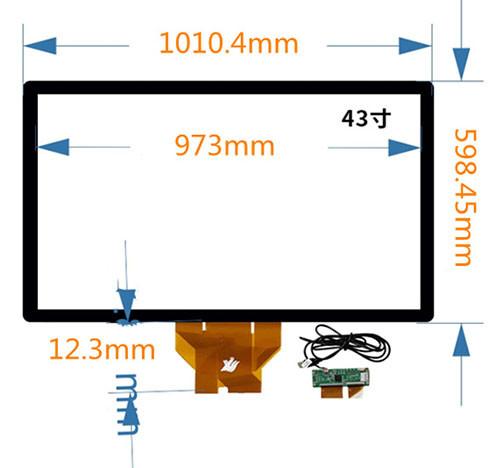 Cheap 43“PCAP Touch Panel 6H Industrial Touch Screen Panel PC for sale