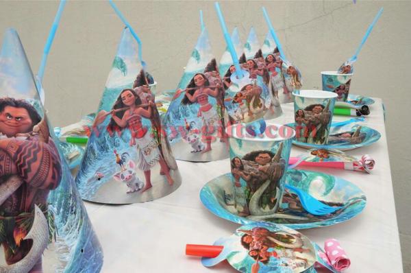 Cheap Moana movie Maui Kids Birthday Party Decoration Set Party Supplies Baby Birthday Party Pack event party supplies for sale