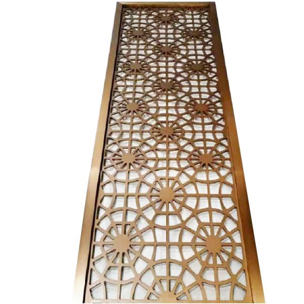 Elegant separation stainless steel room divider wall panels