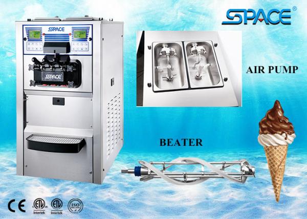 Cheap Soft Ice Cream Vending Machine , Portable Soft Serve Ice Cream Maker 48Liter/Hour for sale