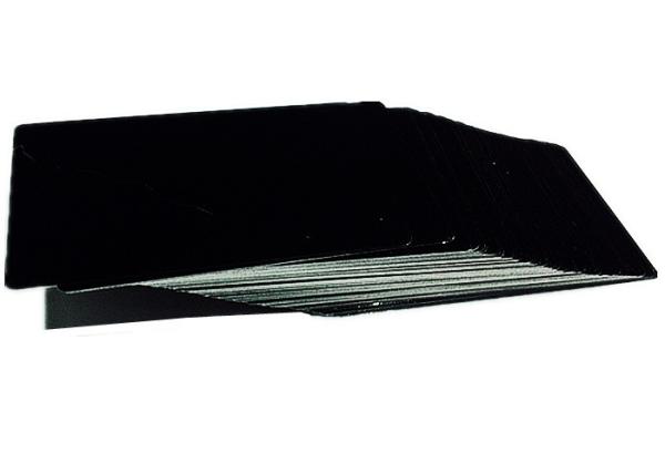 Cheap Etched Stainless Steel Card Laser Machine Parts Black Metal Business Card 85.5×54mm for sale
