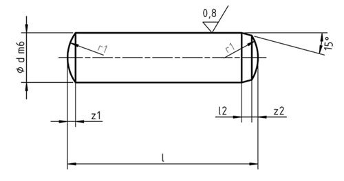 Parallel Pin Iso 8734 2mm 16mm Din Dowel Pin ISO8734 Carbon Steel 0
