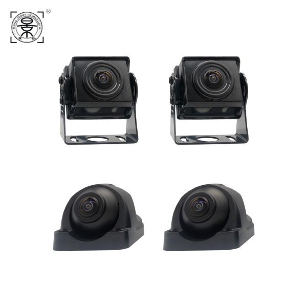 360 car camera system BG-BDP-720H Backup Camera System 10'' for RV Truck Trailer Van Quad Split Monitor Recording