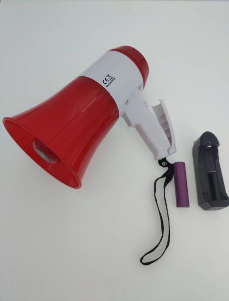 Handheld Megaphone Speaker with 1500mAh Lithium Battery and Wireless Connectivit
