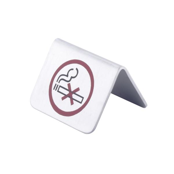 SS Stackable Table Tent Signs / " Smoking Area " " No Smoking " Warning Symbol Room Service Indicator