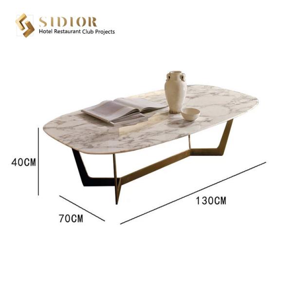 Restaurant Coffee Table, Corner Table, Center Table, Tea Table, Natural Marble Top, Stainless Steel Base