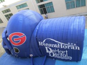 inflatable helmet/inflatable camping tent/inflatable football helmet tunnel
