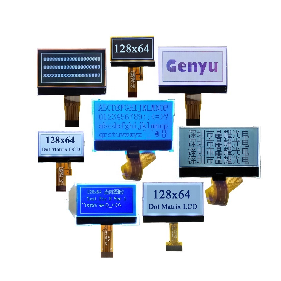 128x64 Fstn COG LCD Display Module I2c Spi St7567 26pin Screen Monochrome