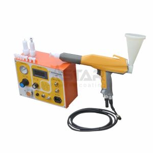 Best Spraying Test Triangular Cone Hopper Manual Powder Coating Machine wholesale