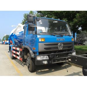 China 10 Ton Sewage Collection Truck Dongfeng 10cbm Vacuum Sewage Sucking Truck on sale