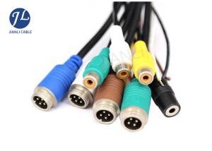 Vehicle Backup Camera RCA Cable Connect 4 Pin Shielded For Power / Video / Audio