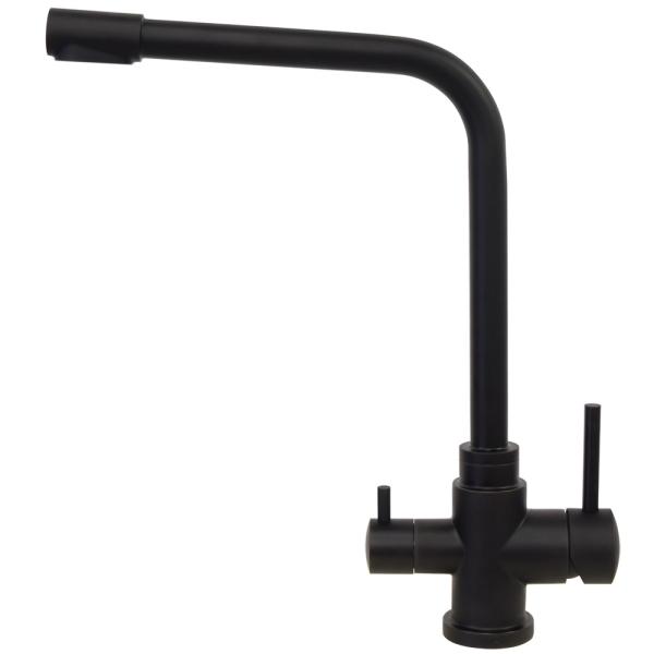 Cheap Black Color Stainless Steel 304/316 Material 3 Way Kitchen Purifier Faucets With Filter Tap For Home Using for sale