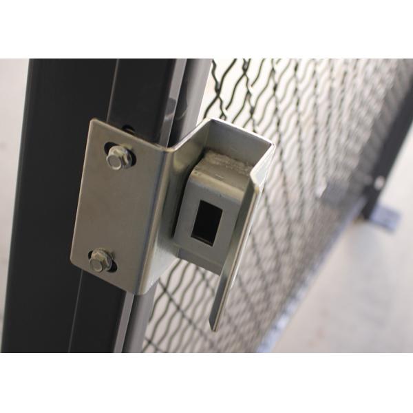 Roofed 3 Sides Wire Mesh Security Partitions Warehouse Cage Systems 20*10 *8