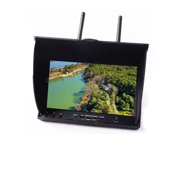 7-Inch LCD5802D 5.8G 40CH FPV Monitor for Multicopters Drones 800x480 Accessory DVR 2.4Ghz Built-in Battery Charger Included