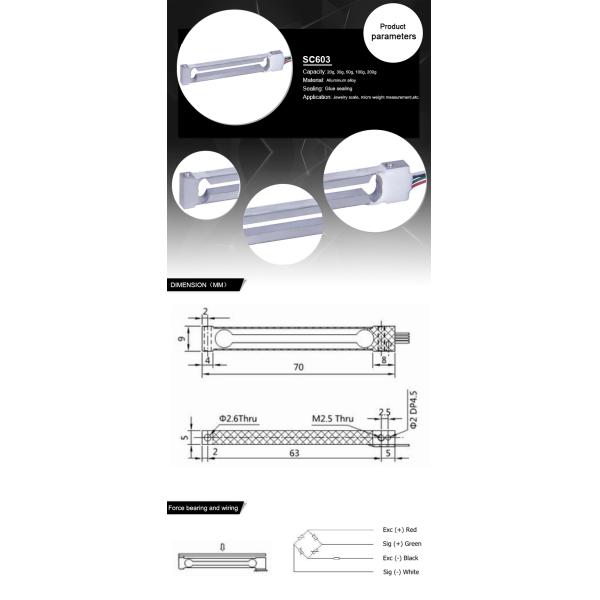 Smart Small Weight Sensor 100g Mini Load Cell for Fixed Installation and Micro Load Measurement