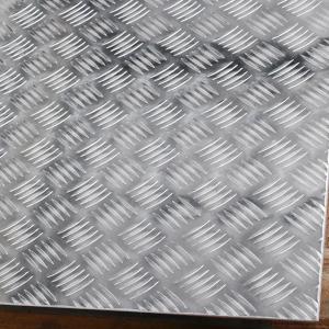 Best 1060 H24 3003 5052 Aluminum Checkered Plate 0.2mm-6mm Thickness Hot Rolled 3 Bar Mirror Sheet wholesale