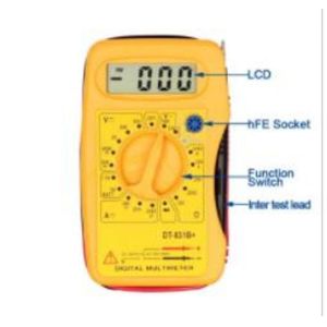 Pocket-Size Multimeter Dt831b Digital Multimeter