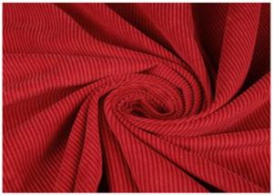 Best 100% Cotton Red Color Wide Wale Corduroy Fabric For Jacket , Eco Friendly wholesale