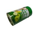 Metal Tin Food Packaging Container Green Round With Lid / Cover
