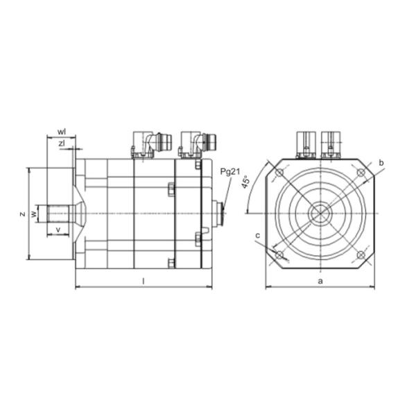 Industrial Kuka Spare Parts OEM Kuka Servo Motor For ME_160_130_3 0_S0