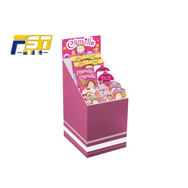 Square Backplane Style Retail Dump Bin Display Single Sided For Convenient Store