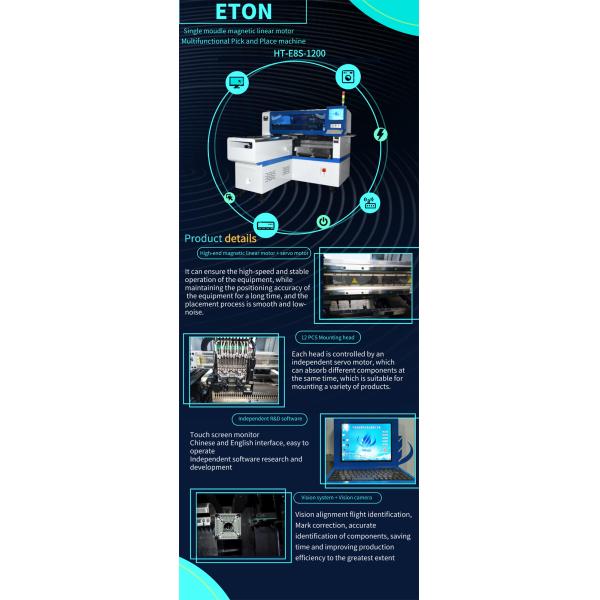 product-1-1 28 Feeders 18mm Mounting Height SMT Mounter for LED Lighting Pick and Place Machine
