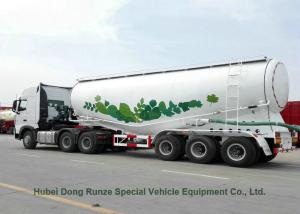 Best Steel Bulk Cement Powder Tank Semi Trailer 3 Axle V Shape 66cbm With Air Compressor wholesale