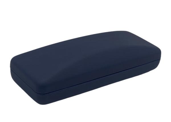Cheap Silk Leather Wrapped Metal Glasses Case , Hard Spectacles Case for sale